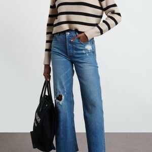 Boyish “The Mikey” High-Rise Wide Leg Jeans – Size 28